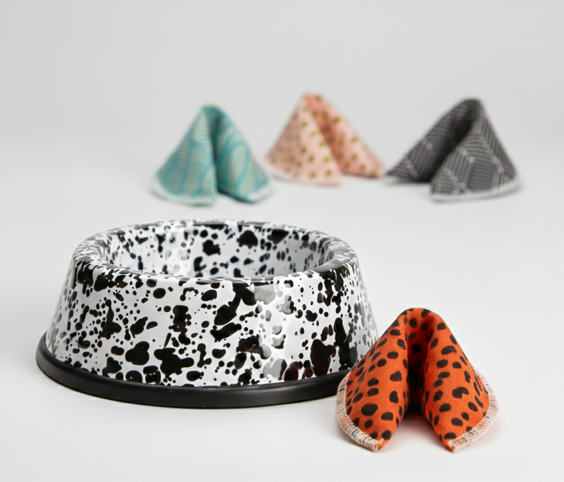 Katzenglück – Napf & Minze Duo Glückskeks schwarz/ weiß 