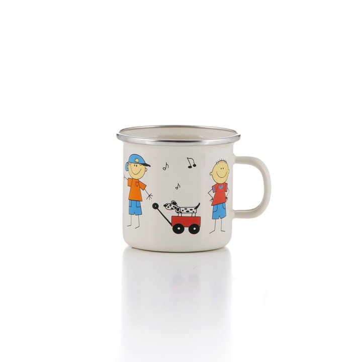 Emaille Kindertasse Junge
