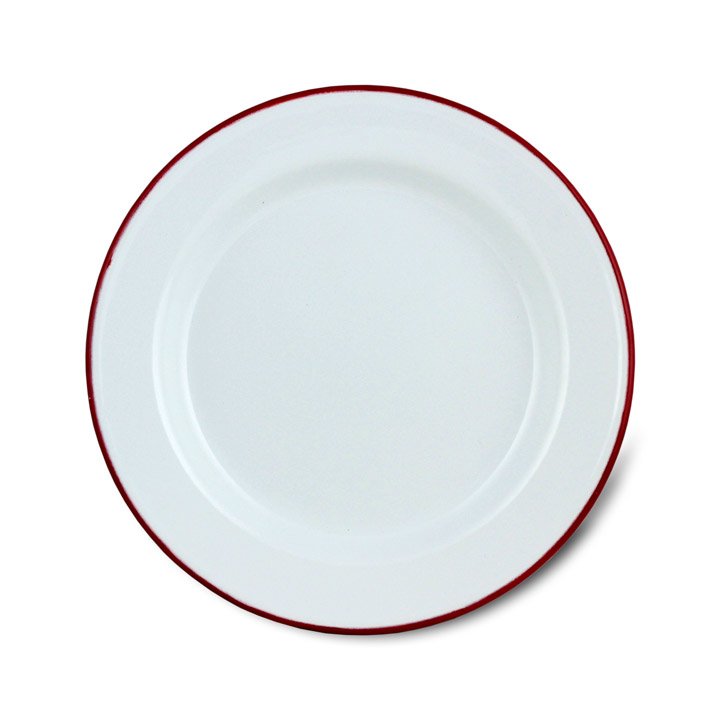 Falcon Emaille Teller rot