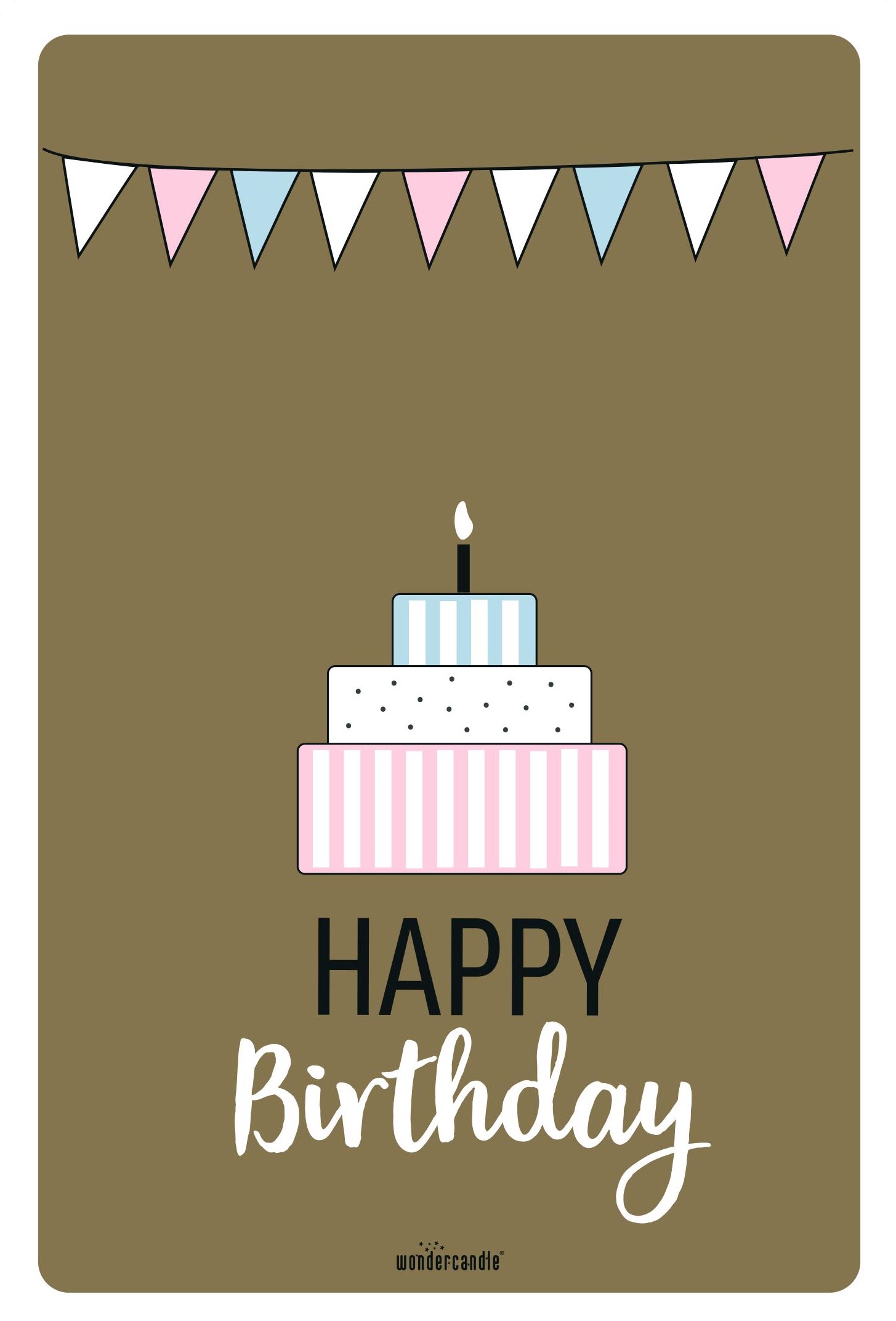 Happy Birthday gold XL Postkarte Goldfunkeln Edition postcard