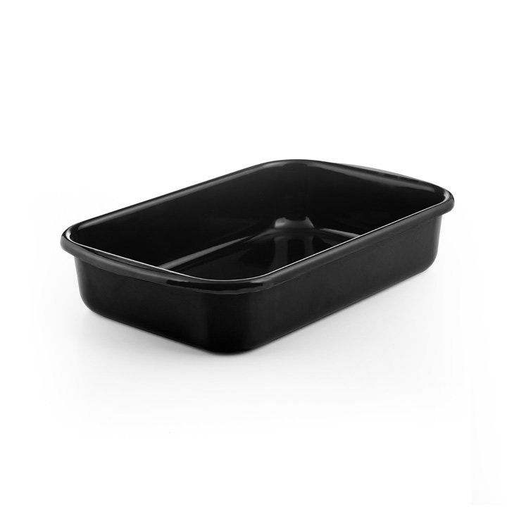 Riess Emaille Eternity Auflaufform Bratpfanne hoch schwarz
