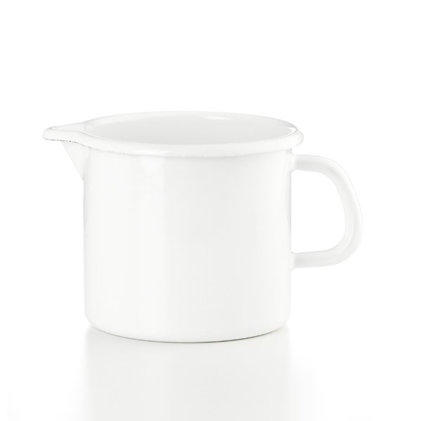 Riess Schnabeltopf weiss Emaille 2 Liter