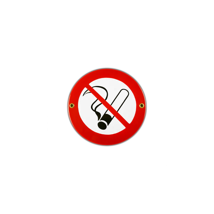 Emaille Schild Türschild "Nichtraucher" "Rauchen verboten"  Emailschild