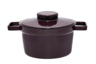 Topf mit Deckel 20cm Dark Aubergine Aromapots