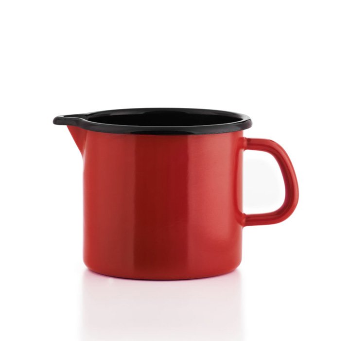 Riess Schnabeltopf rot Emaille 0,75 Liter