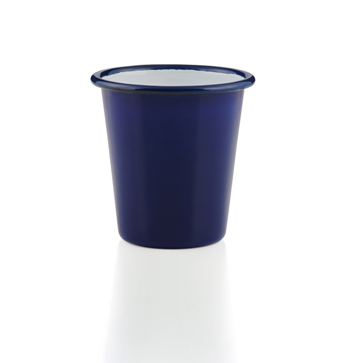 Falcon Emaille Becher Tumbler dunkelblau Blue