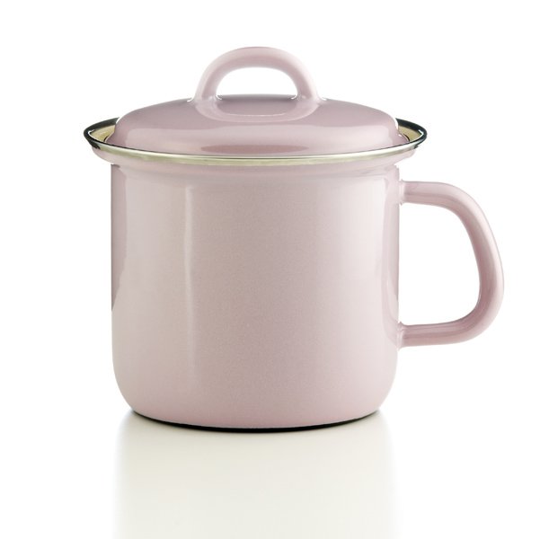 riess emaille Topf rosa 1 Liter pastell