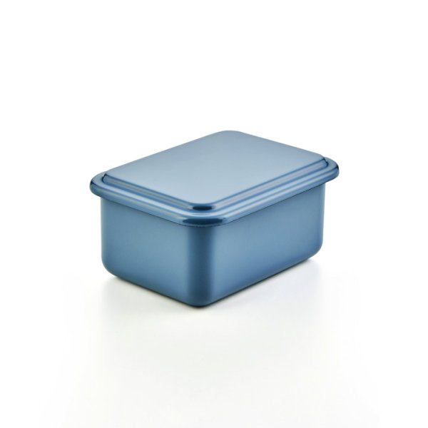 Riess Emaille Vorratsbehälter mit Deckel heidelbeerblau