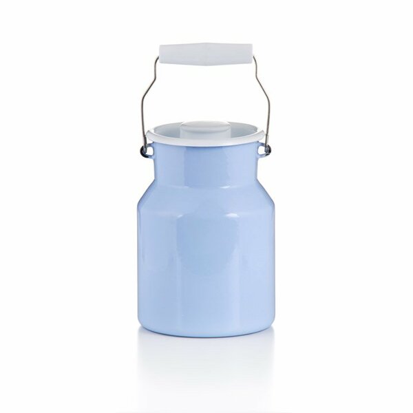 Emaille riess Milchkanne hellblau 1,5 Liter pastell