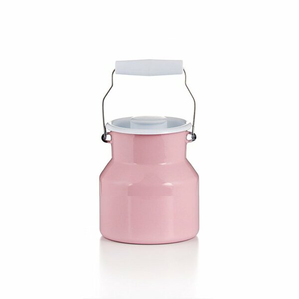 Emaille riess Milchkanne rosa 1,5 Liter pastell